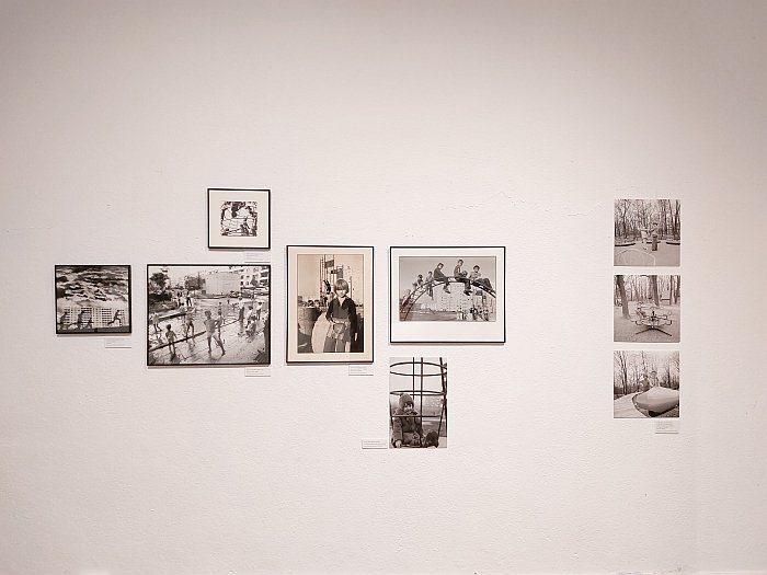 Photos of squares and playgrounds, as seen at Fairy Tale. Childhood in Lithuania during the late Soviet era, Kaunas Picture Gallery