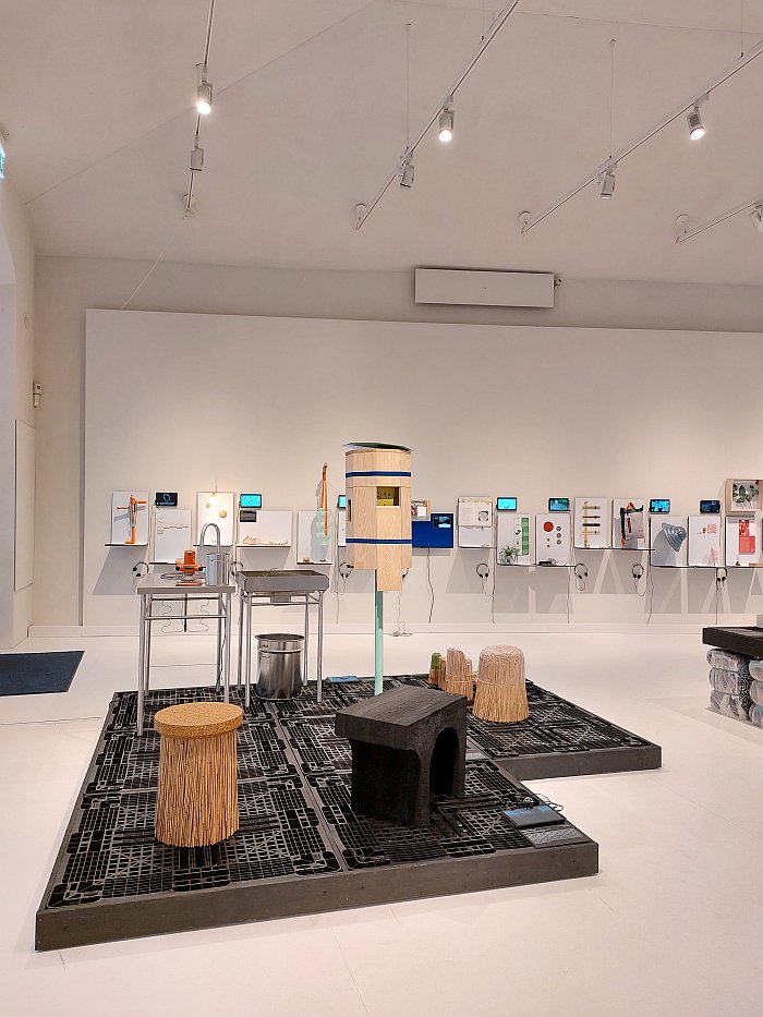 Projects by students at Burg Giebichenstein Kunsthochschule Halle, as seen at Futures. Material and Design of Tomorrow, Grassi Museum für Angewandte Kunst, Leipzig