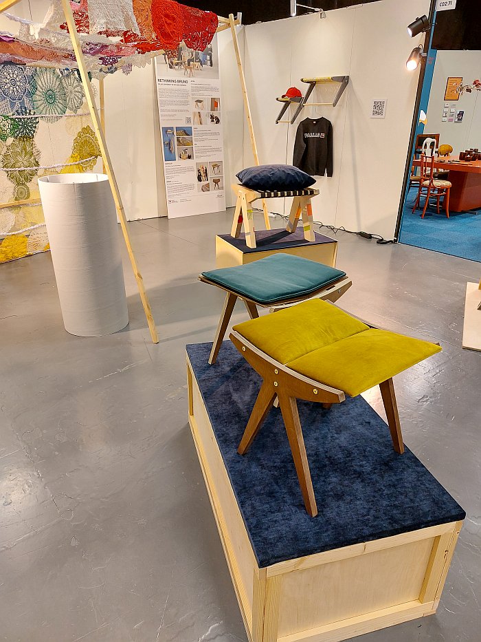 Bäriet by Sigre Kodasma, Grete Ottis and Markus Margus, part of Rethinking Bruno by students of Pallas University of Applied Sciences, Tartu, as seen at Stockholm Furniture Fair 2025