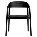 AC2 Dining Chair, Matt black lacquered oak