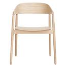 AC2 Dining Chair, Oak white pigmented, matt lacquered