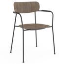 Scope Armchair, Smoked oak, clear lacquered, Black