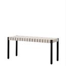 Betty Bench, TK4, 105 cm, Black / natural linen