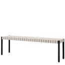 Betty Bench, TK5, 157 cm, Black / natural linen