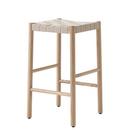 Betty Barstool, Kitchen version: 66 cm, Natural oak / natural linen