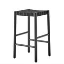 Betty Barstool, Kitchen version: 66 cm, Black / black linen