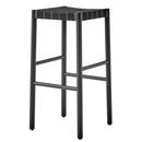 Betty Barstool, Bar version: 76 cm, Black / black linen