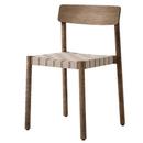 Betty Chair, Smoked oiled oak / natural linen, Without armrests