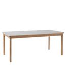 Patch Dining Table, Oiled oak / Fenix Beige Arizona