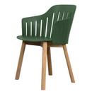 Choice Armchair, Dark green, Teak / 4 legs