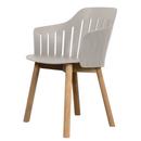 Choice Armchair, Taupe, Teak / 4 legs