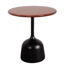 Glaze Side Table, Aluminium - Desert red, Lava grey