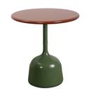 Glaze Side Table, Aluminium - Desert red, Olive green