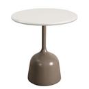 Glaze Side Table, Aluminium - Sand, Taupe