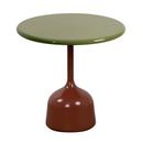 Glaze Side Table, Lava Stone - Green, Desert red