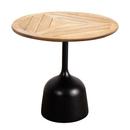 Glaze Side Table, Teak, Lava grey