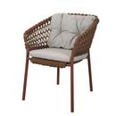 Ocean Chair, Open soft Rope – Umber brown, Wove - Light brown