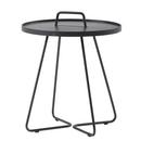 On-the-move Side Table, Large - H 60 cm x Ø 52 cm, Black