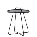 On-the-move Side Table, Small - H 54 cm x Ø 44 cm, Black