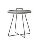 On-the-move Side Table, Small - H 54 cm x Ø 44 cm, Light grey