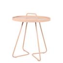 On-the-move Side Table, Small - H 54 cm x Ø 44 cm, Light rose