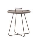 On-the-move Side Table, Small - H 54 cm x Ø 44 cm, Taupe