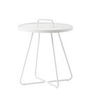 On-the-move Side Table, Small - H 54 cm x Ø 44 cm, White