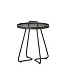 On-the-move Side Table, Mini - H 47 cm x Ø 37 cm, Black