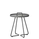 On-the-move Side Table, Mini - H 47 cm x Ø 37 cm, Light grey