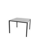 Pure Table, 100 cm x 100 cm, Concrete grey, Lava grey