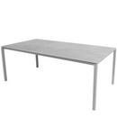 Pure Table, 200 cm x 100 cm, Fossil grey, Light grey