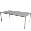 Pure Table, 200 cm x 100 cm, Concrete grey, Taupe