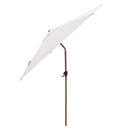 Sunshade Parasol, Wood look - Dusty white