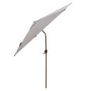 Sunshade Parasol, Wood look - Taupe