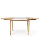 BM0121 Table, Oiled oak, MDF grey