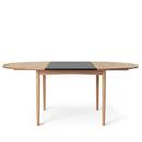 BM0121 Table, Oiled oak, MDF black