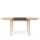 BM0121 Table, Soaped oak, MDF black