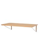 AB019 Wall Desk, Lacquered oak, Without drawer