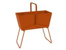 Basket Planter, H 84 x W 70 cm, Candied orange