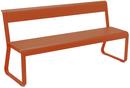 Bellevie Bench with Back, Candied orange