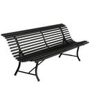 Louisiane Bench, 200 cm, Liquorice