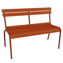 Luxembourg Bench with Backrest, Candied orange