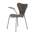 Series 7 Armchair 3207 Chair New Colours, Lacquer, Deep clay, Silver grey
