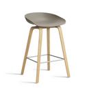 About A Stool AAS 32, Kitchen version: seat height 64 cm, Lacquered oak, Khaki 2.0