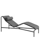 Palissade Chaise Longue, Anthracite, With cushion, With neck pillow