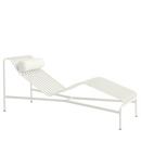 Palissade Chaise Longue, Cream white, Without cushion, With neck pillow