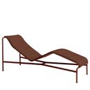 Palissade Chaise Longue, Iron red, With cushion, Without neck pillow