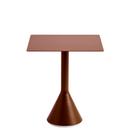 Palissade Cone Table, L 65 x W 65 x H 74, Iron red