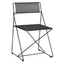 X-Line Chair Outdoor, Black, Powder-coated