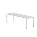 Avanti Bench, 48 x 129,5 cm, Muted White, Aluminium